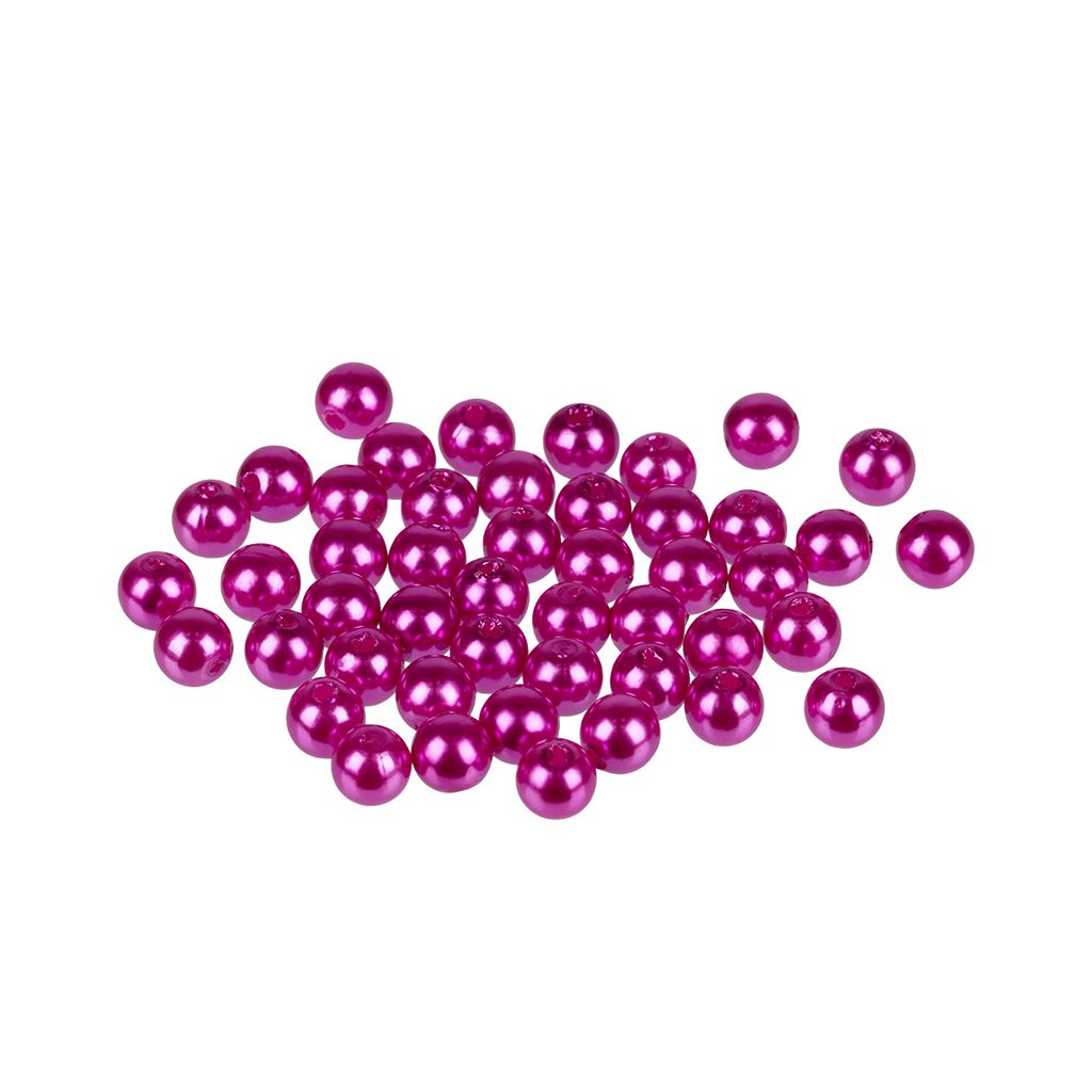 Бусина Zlatka пластик PB-1 6 мм 50 шт 2 шт №26 яр.розовый