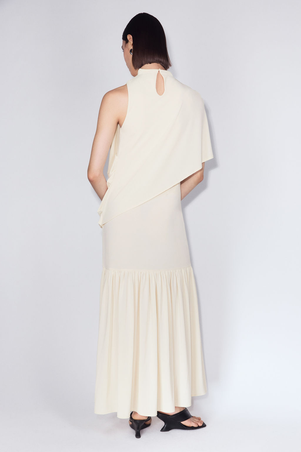 Vestido de punto con detalle efecto capa - H&m фото 4