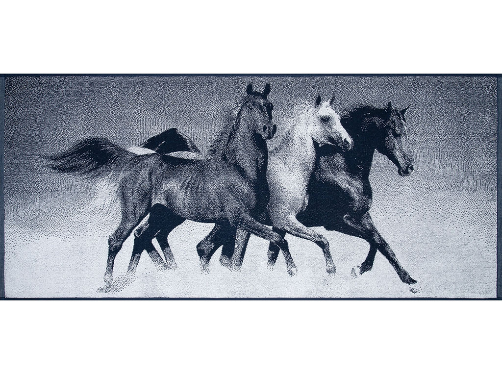 Полотенце махровое 6с102.411ж1 Тройка(т.синий2) 67х150см