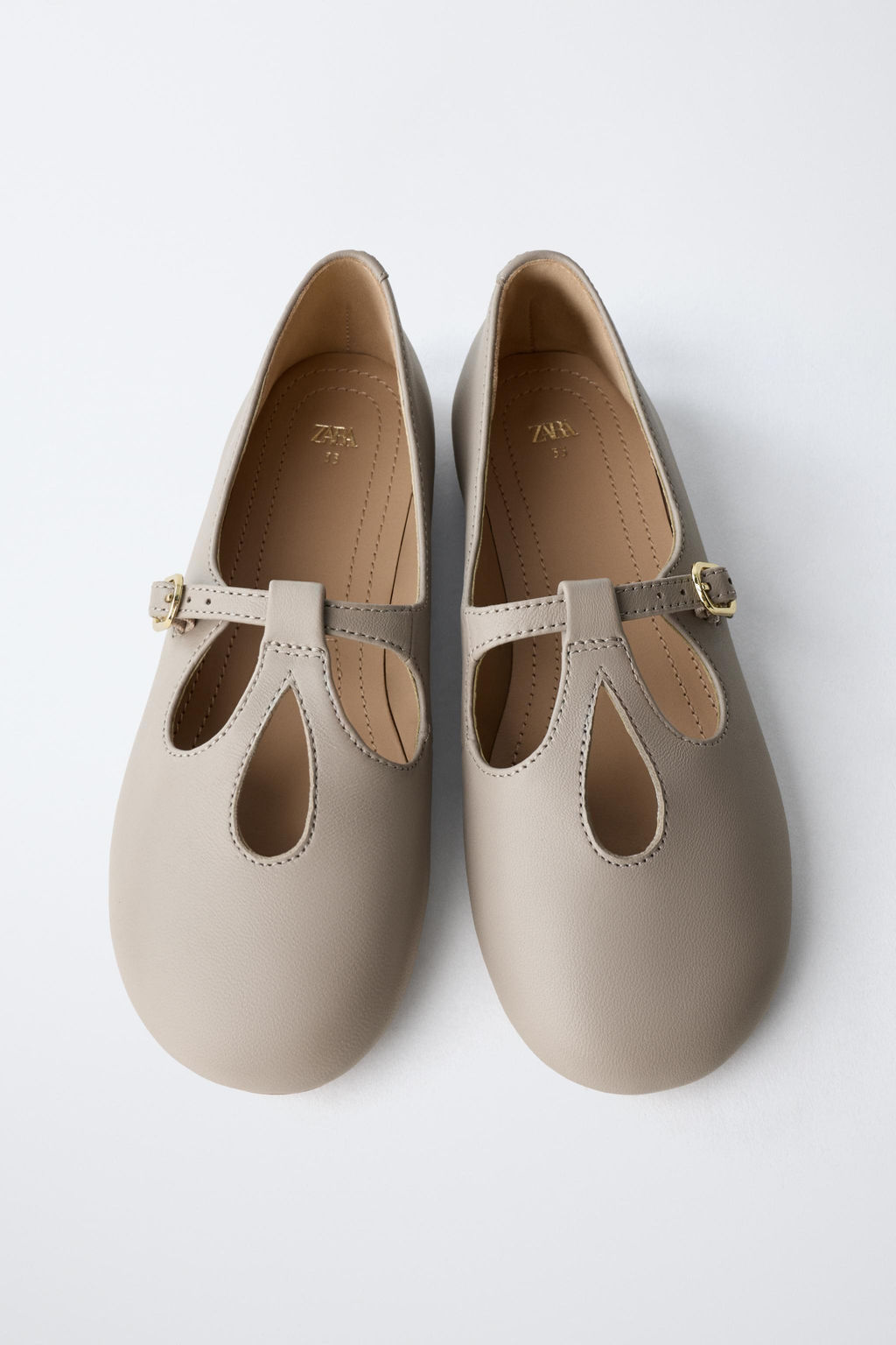 LEATHER BALLERINAS - Zara фото 4