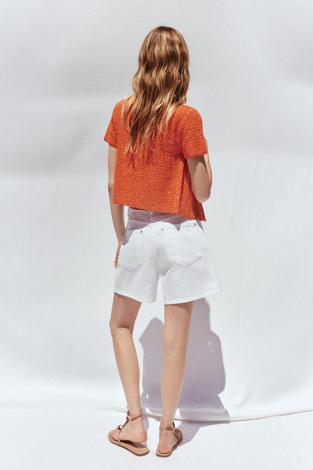 SEQUIN KNIT TOP - Zara фото 4