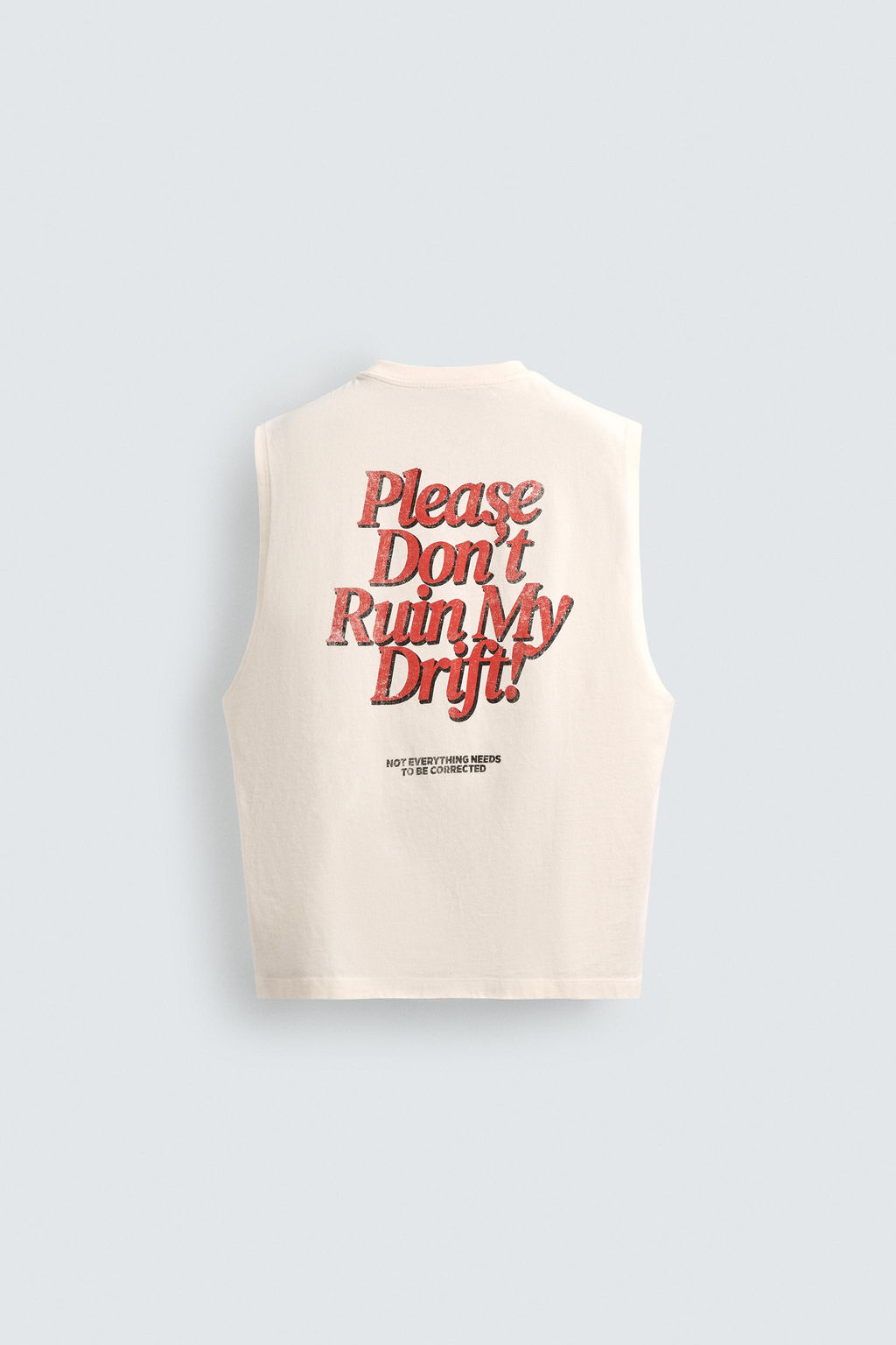 CAMISETA TANK ESTAMPADO C?MIC / Crudo