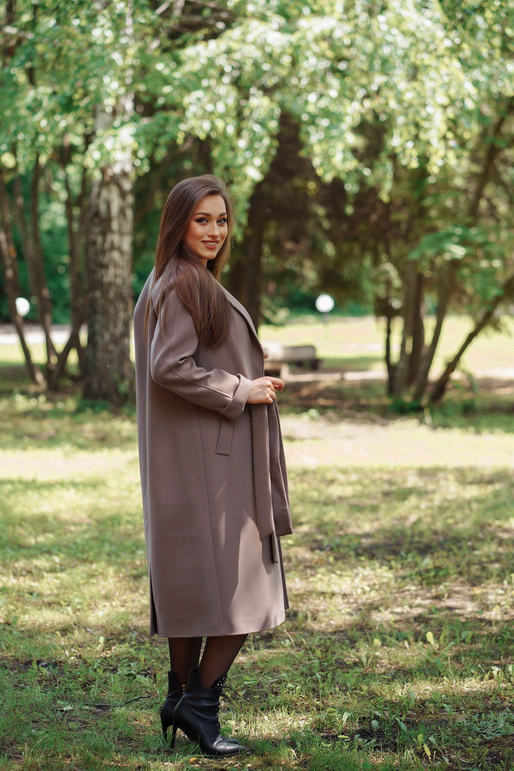 Пальто женское демисезонное 22555 (синий) - Kankan фото 8