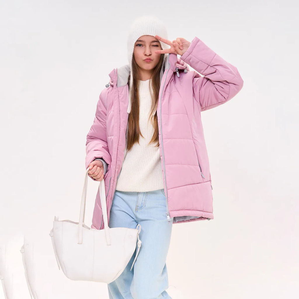 RODOS Куртка для девочки мембрана зима М-316 Розовый  фото 4