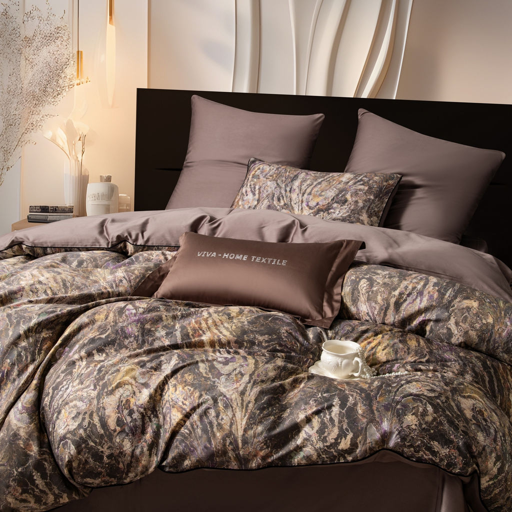 Комплект постельного белья Сатин Премиум на резинке CPAR051 180*200*30;160*200*30;140*200*30 Евро 4 Наволочки