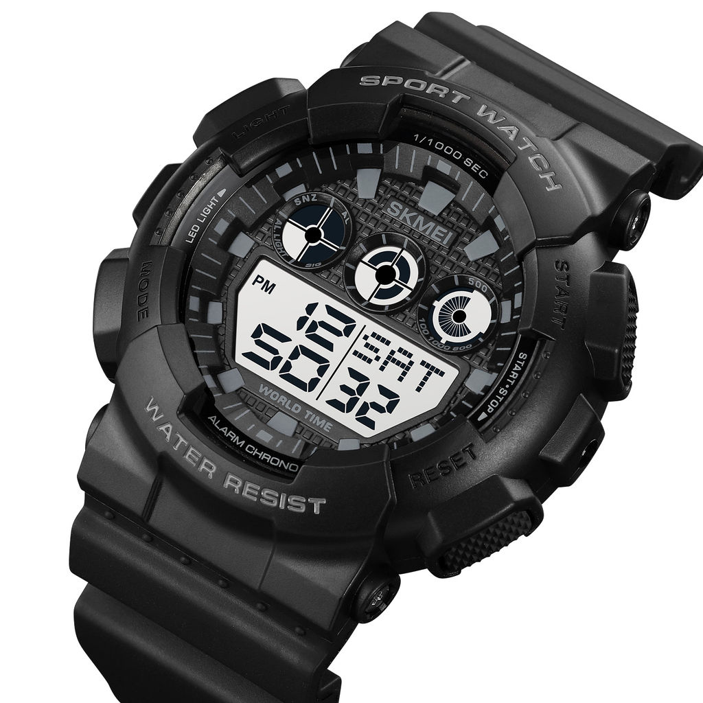 Часы наручные Skmei мужские электронные спортивные 1857black-white