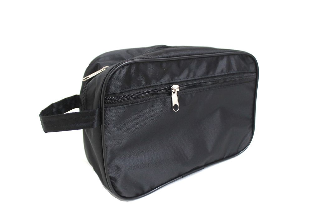 Косметичка Модель-ИК-15B (25*16*h8) МУЖСКАЯ Чёрная