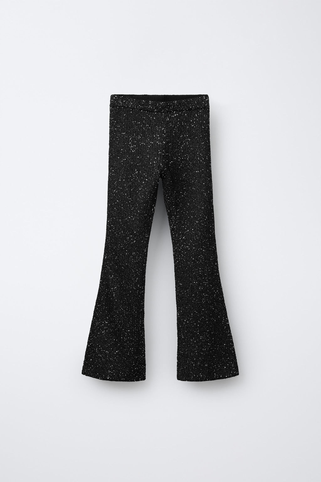 SEQUIN FLARE TROUSERS