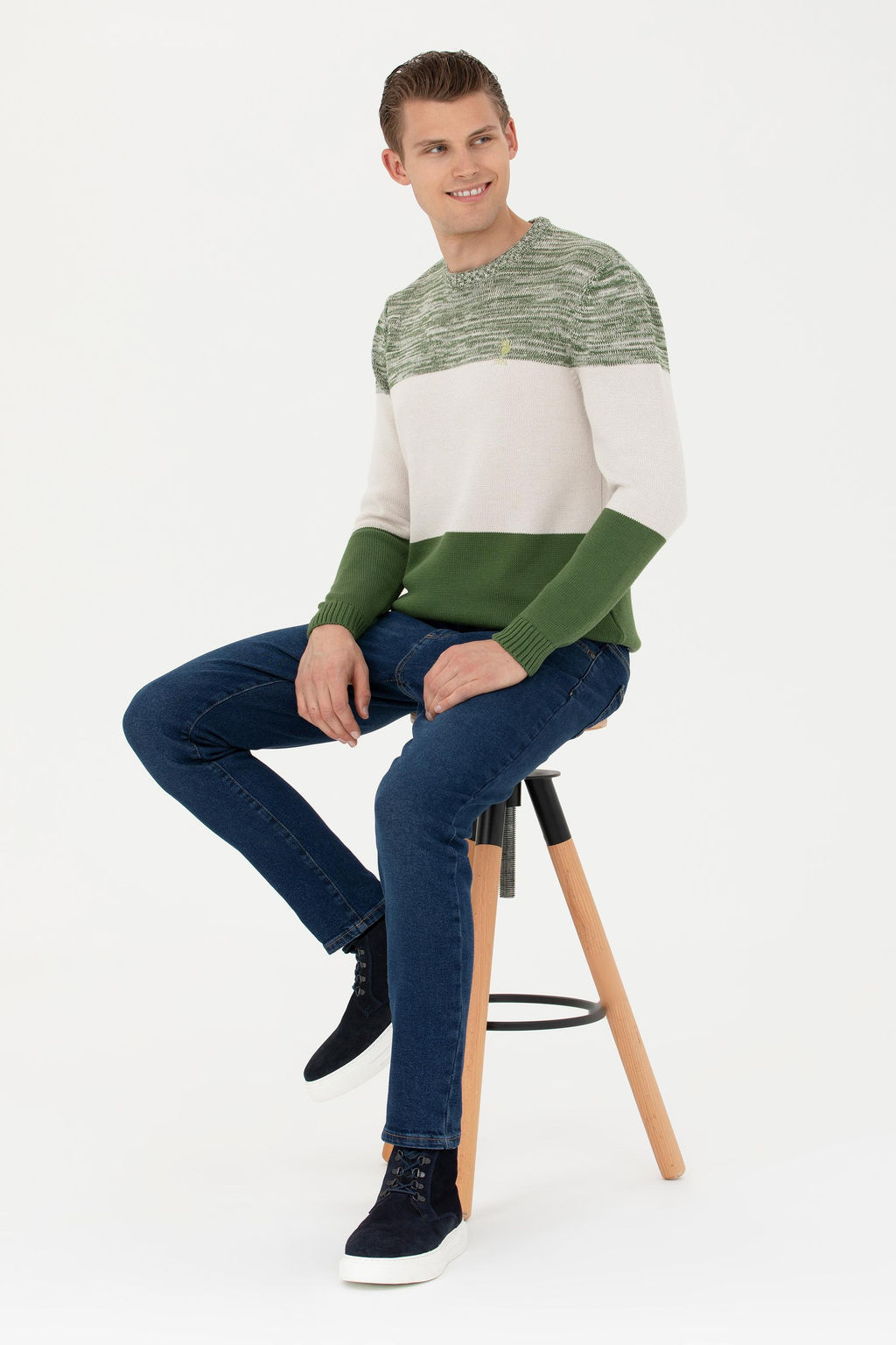 Мужской зеленый свитер Неожиданная скидка в корзине - U.s. polo assn фото 11