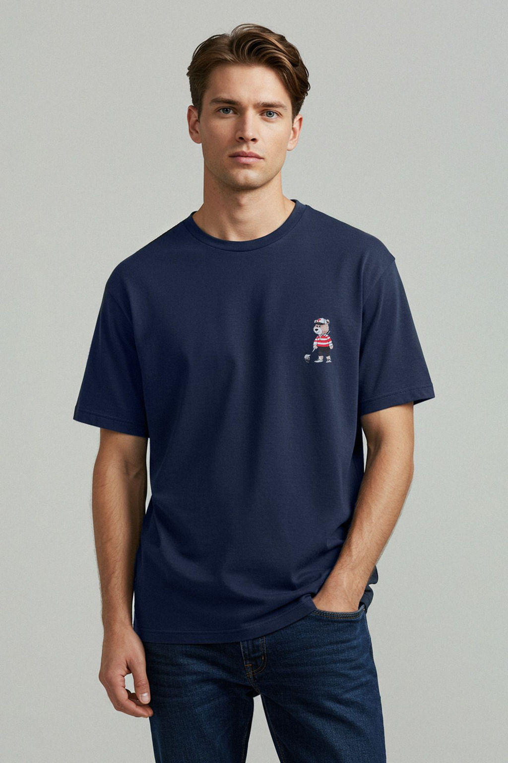 TRENDYOL MAN Siyah Unisex Regular/Normal Kesim Ay?c?k Bask?l? %100 Pamuklu T-Shirt TMNSS25TS00161 - Trendyolmilla фото 18