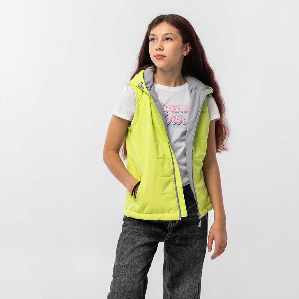RODOS Жилет детский демисезон М-313 Лайм  фото 6