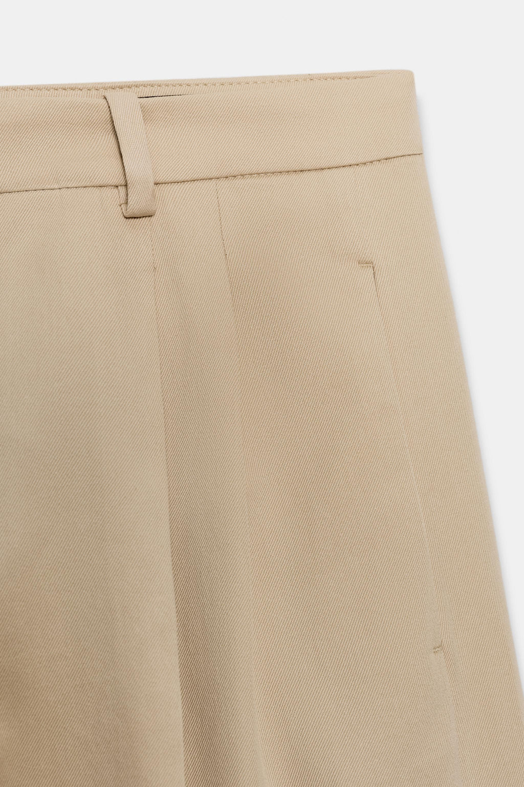 PANTAL?N WIDE LEG PLIEGUES ZW COLLECTION / Beige - Zara фото 8