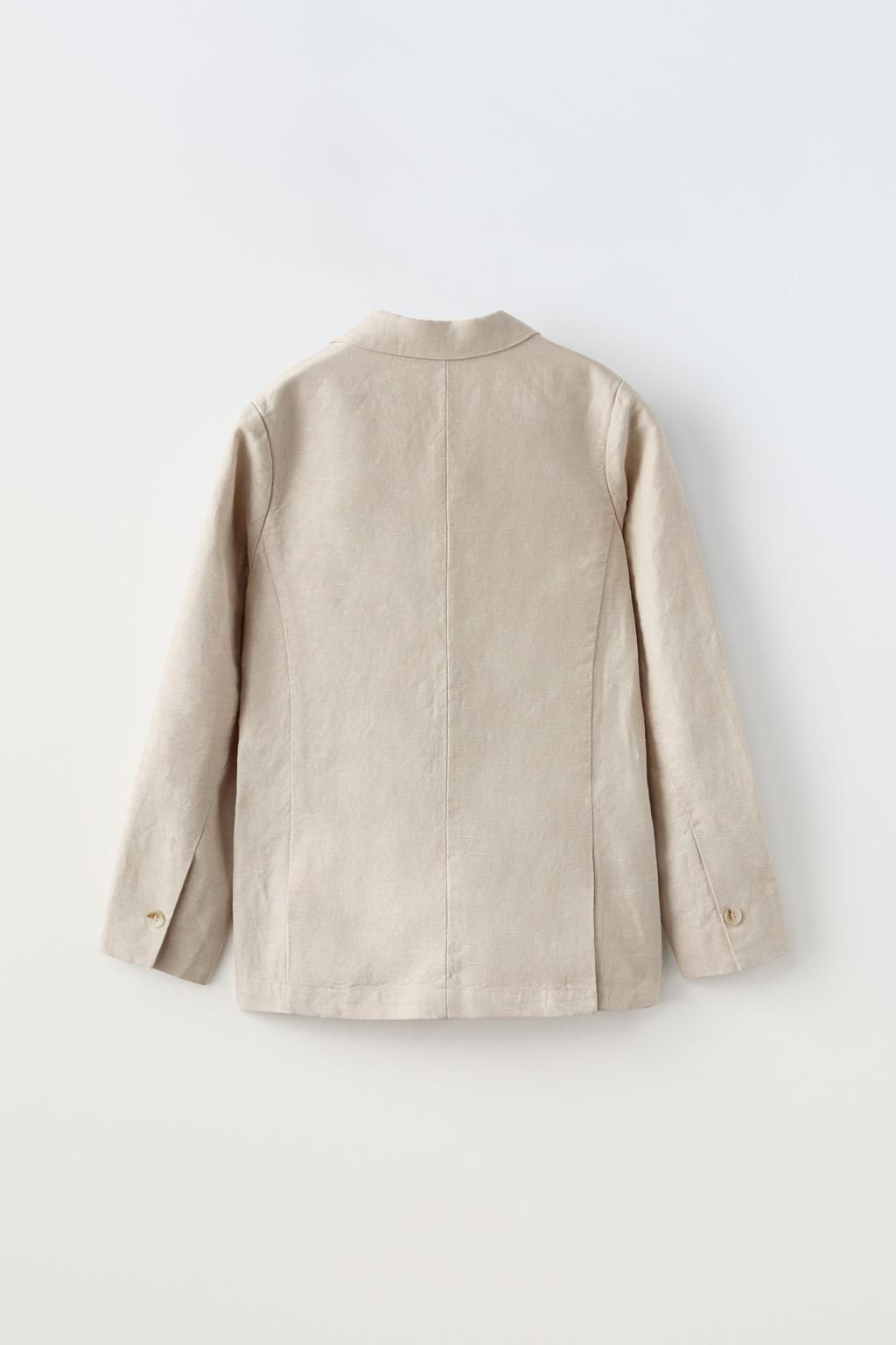 LINEN BLEND SUIT BLAZER - Zara фото 2