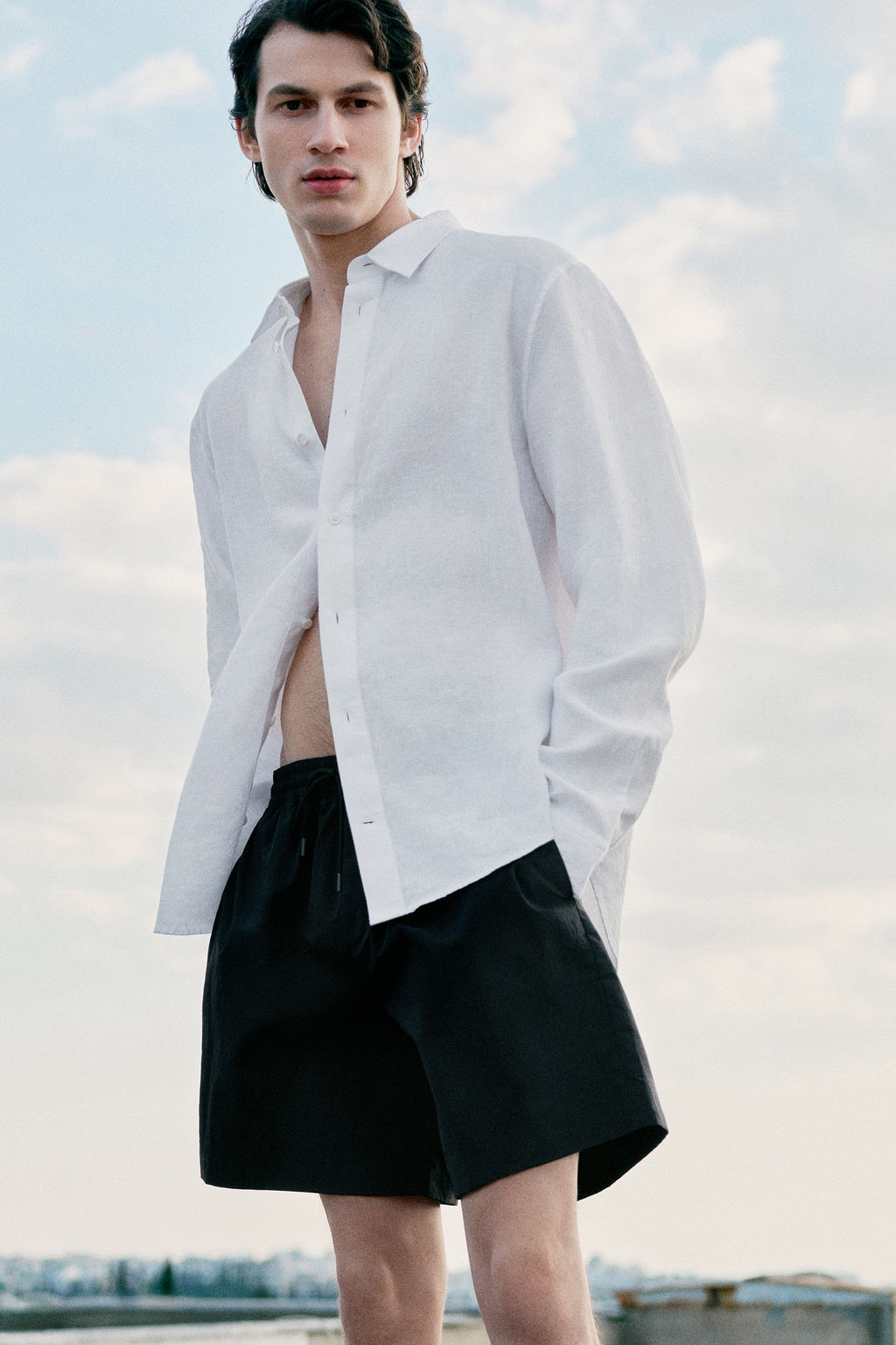 CAMISA DE LINO RELAXED FIT - H&m фото 2