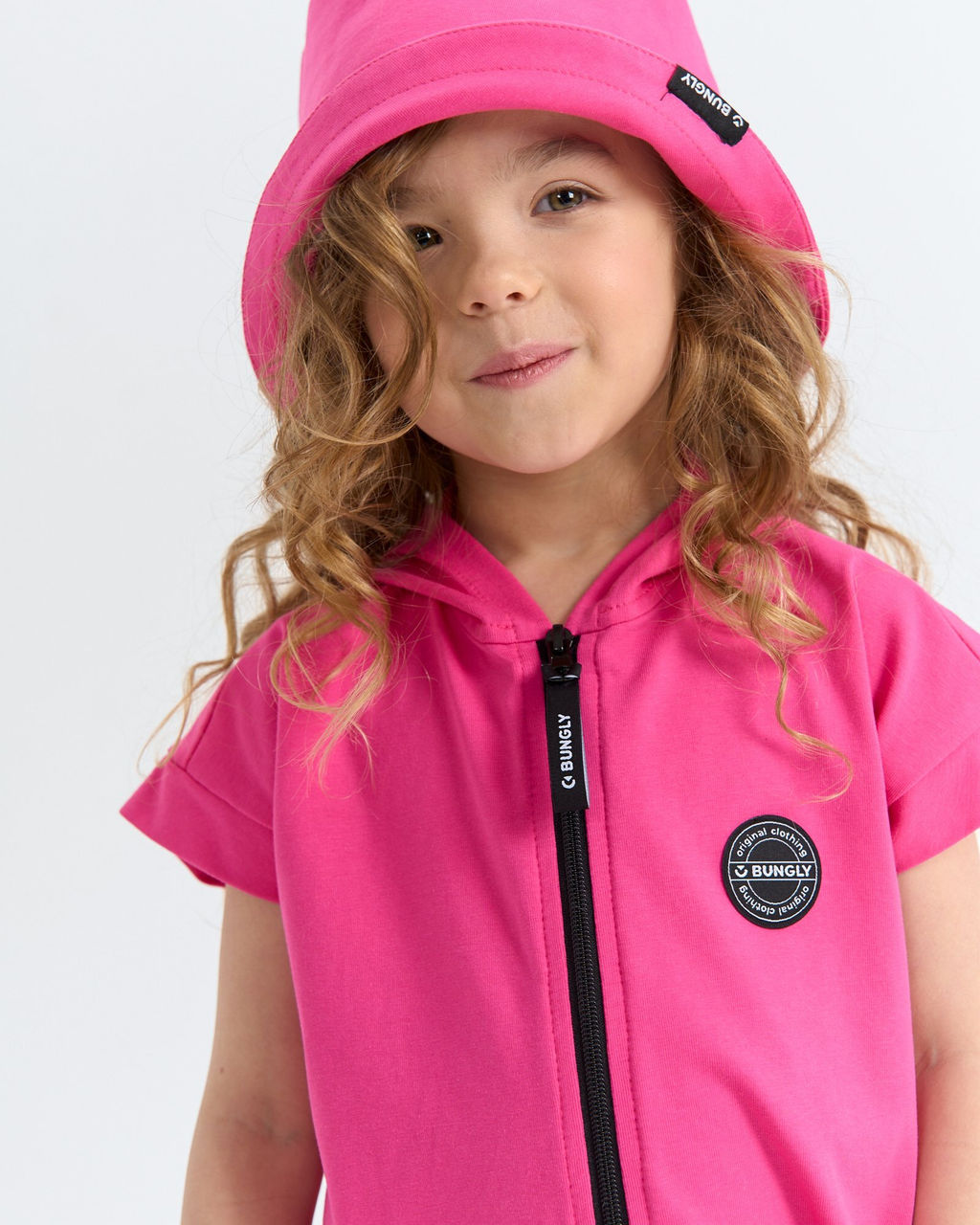 Ромпер на молнии с капюшоном Бабл-гам - Bungly фото 5