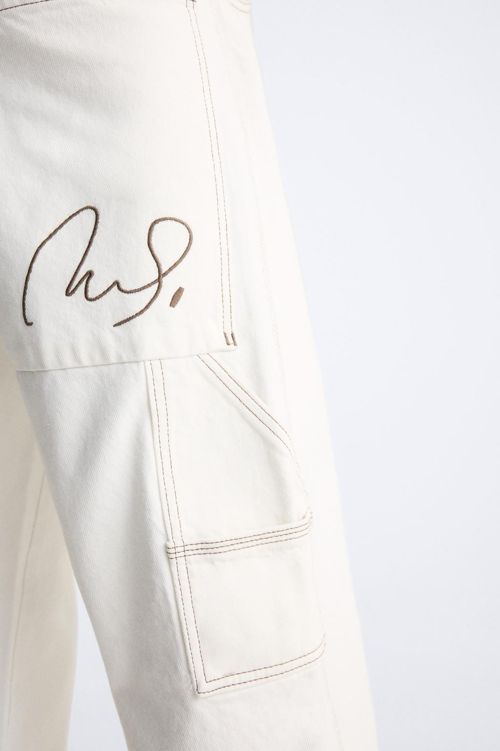 BAGGY JEANS WITH TOPSTITCHING - Zara фото 5