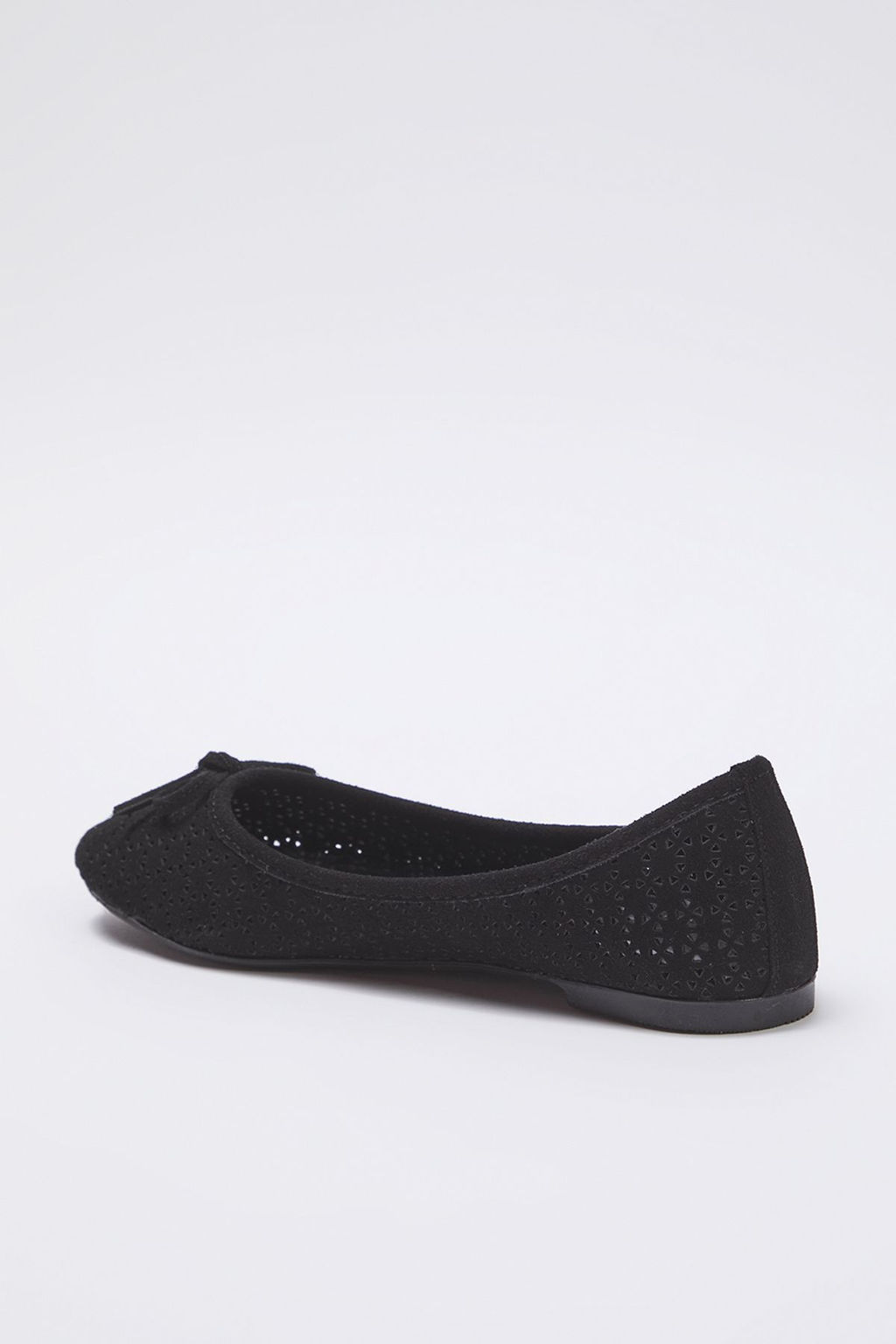 Trendyol Shoes Siyah Fiyonk Detayl? Delikli Ekstra Rahat Badem Burun Kad?n Babet TAKSS25BE00033 - Trendyolmilla фото 11