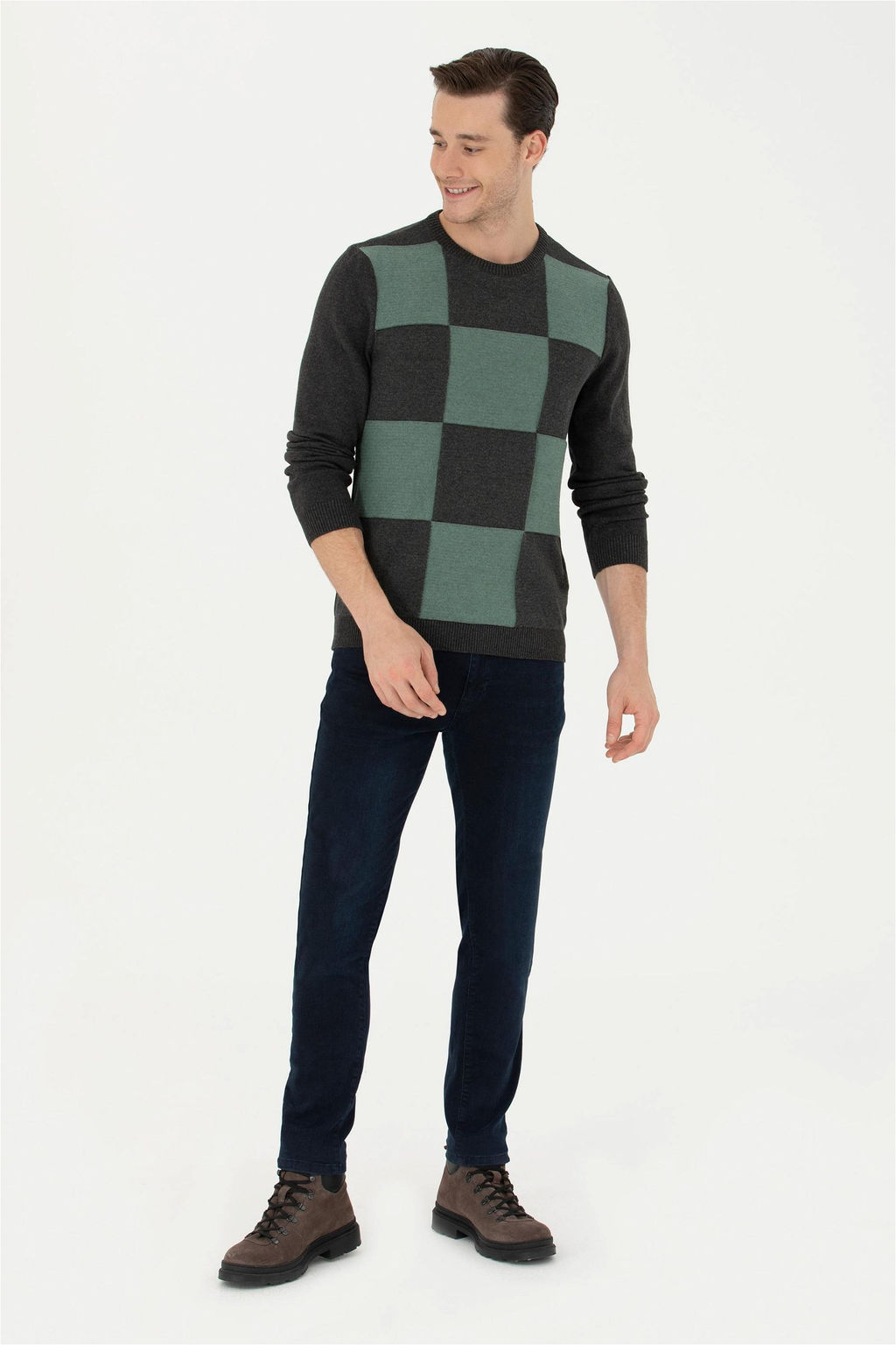 Мужской свитер антрацитового меланжа - U.s. polo assn фото 11