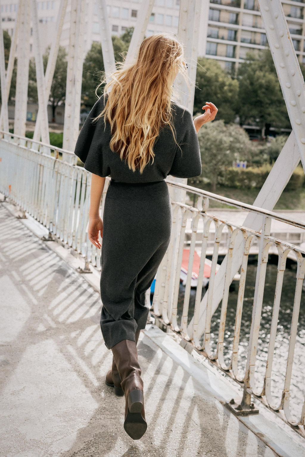 KNIT MIDI DRESS WITH BELT - Zara фото 3