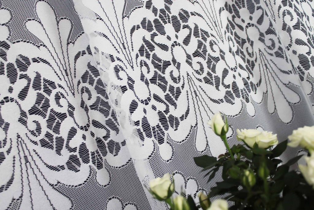 Готовые шторы арт. 623740/140, FAMA (Фама), занавеска, цвет белоснежный, высота 140 см, ширина 200 см, пошита на шторной ленте