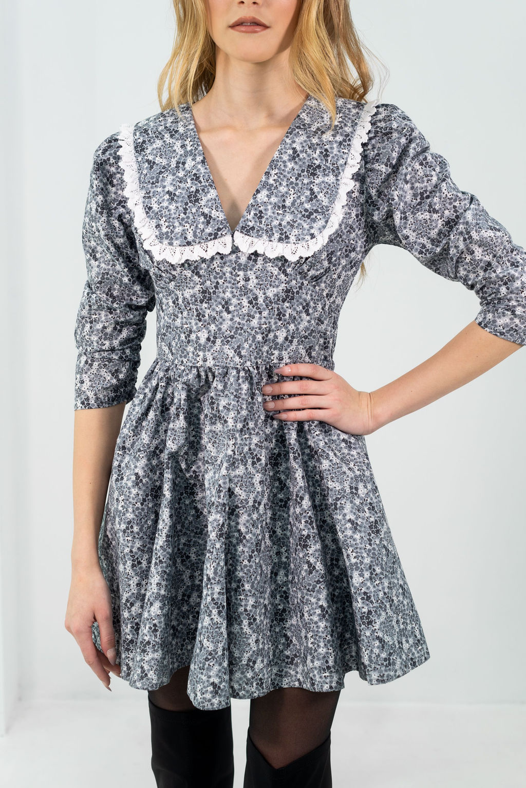 Платье Дилан (серый) - Nadi bordo фото 6