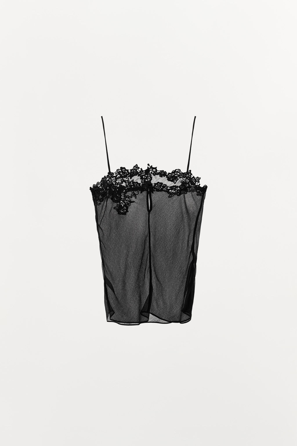 EMBROIDERED GEORGETTE TOP - Zara фото 6