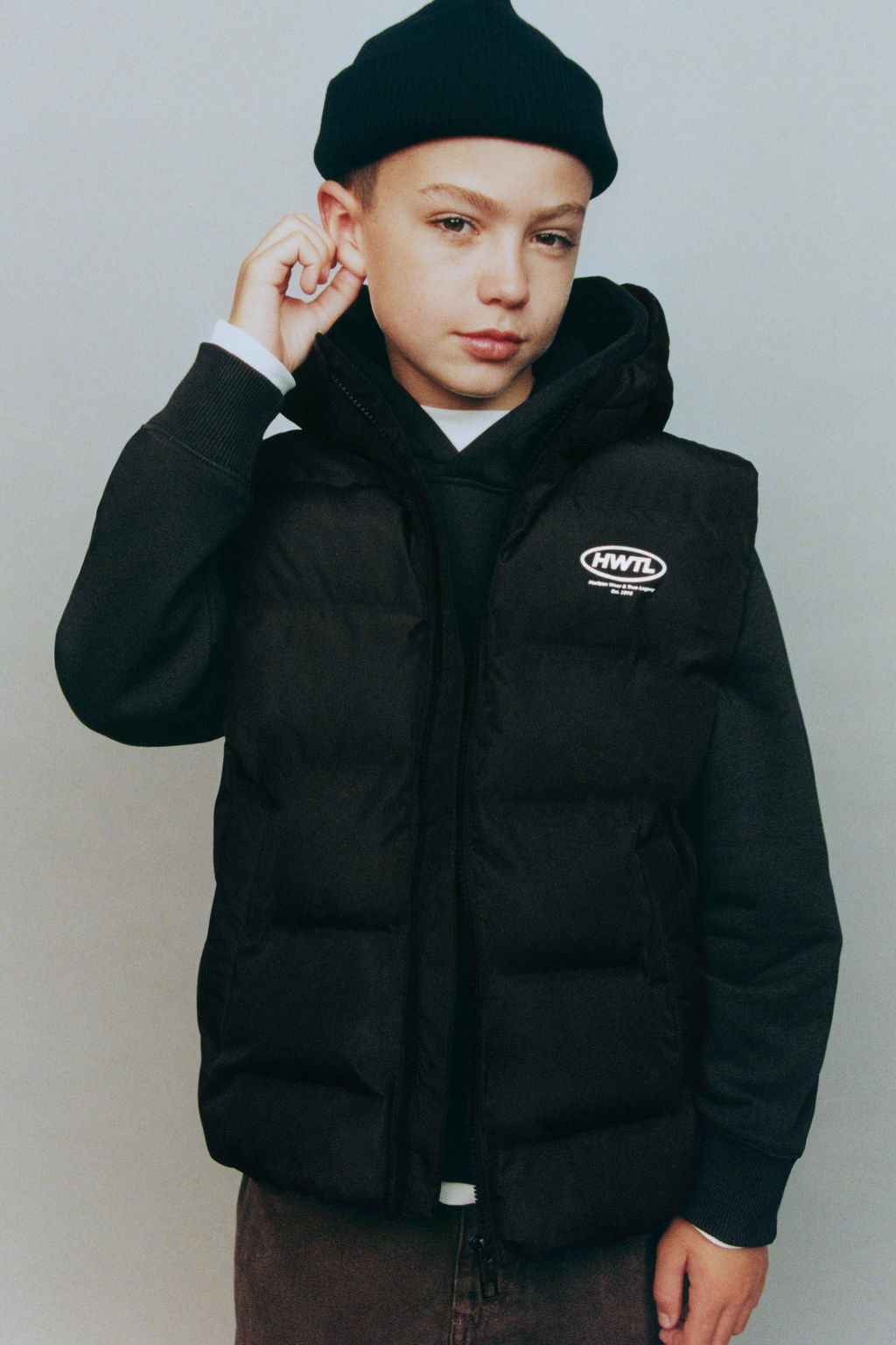 WATER-REPELLENT HOODIE GILET - Zara фото 10