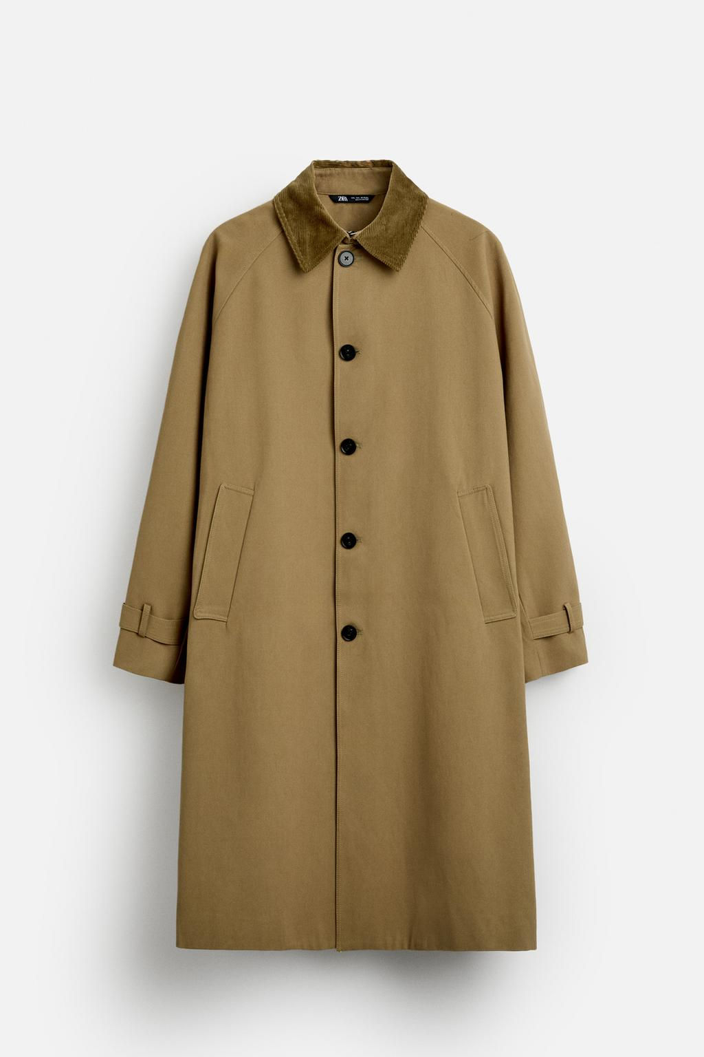 OVERSIZE TWILL TRENCH COAT - Zara фото 6