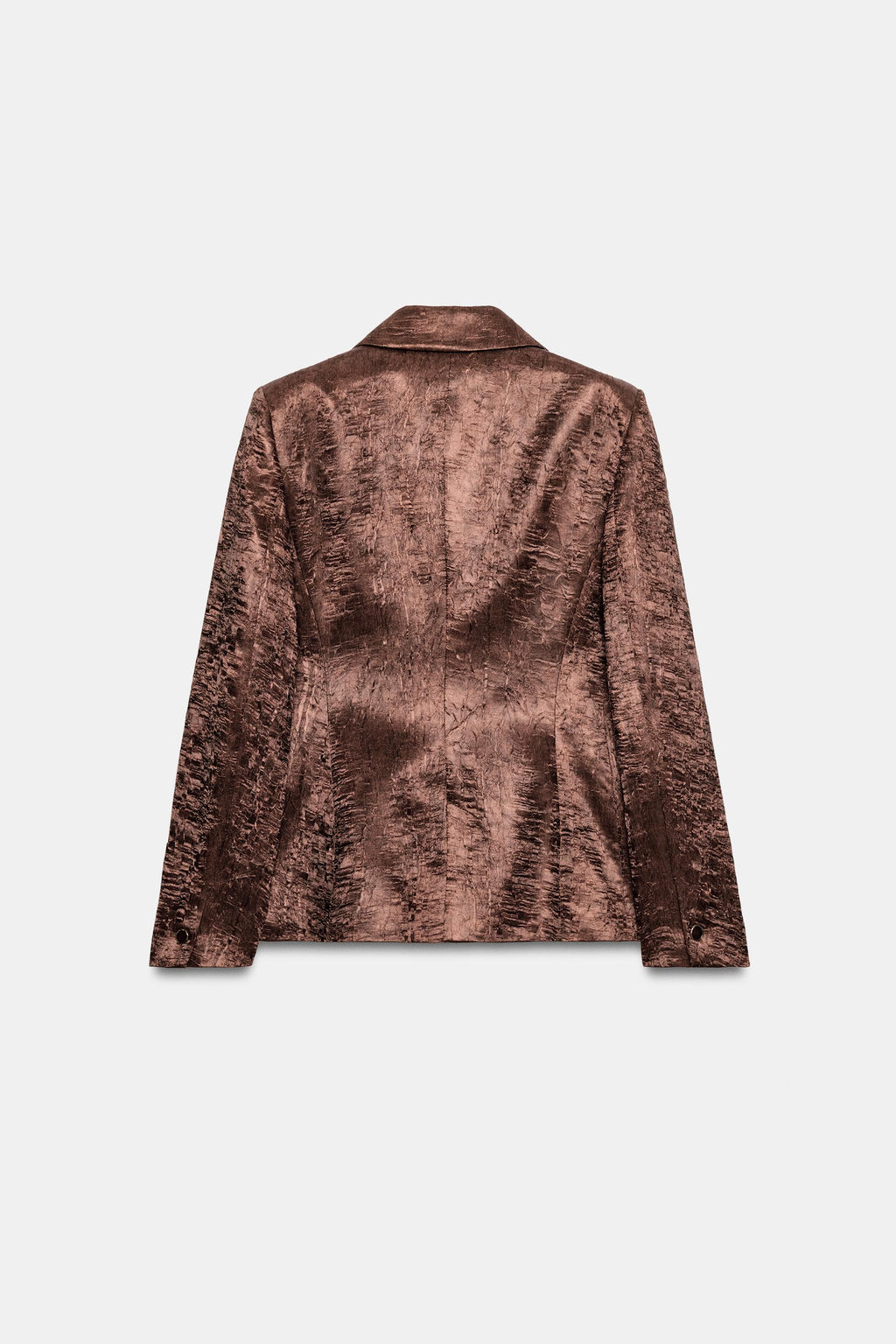 BLAZER HOMBRERAS EFECTO ARRUGADO / Cobre - Zara фото 6