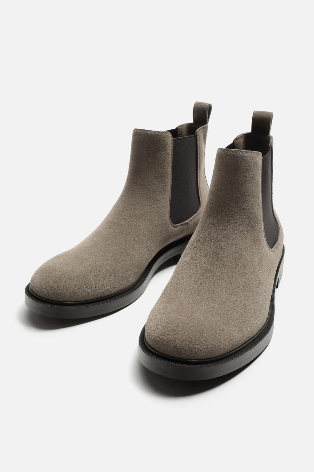 LEATHER CHELSEA BOOTS - Zara фото 3