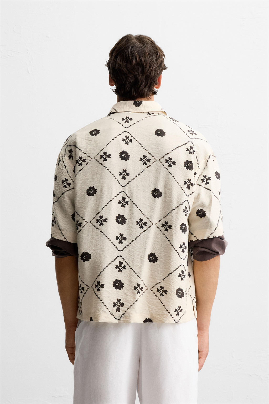 CONTRAST PRINT SHIRT - Zara фото 3
