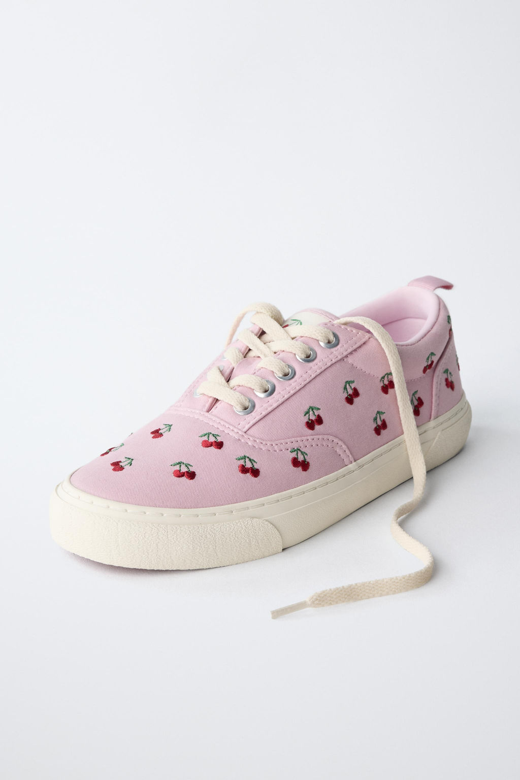 BAMBA ALGOD?N BORDADOS / Rosa - Zara фото 3