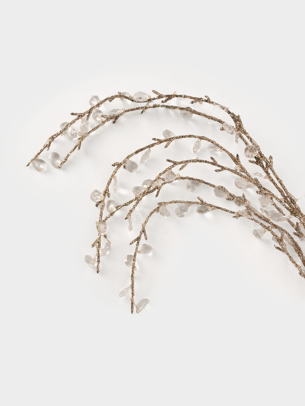 Ветка декоративная, 94 см, акрил/бумага, золотистая, Кристальная ива, Event - Anna lafarg фото 2