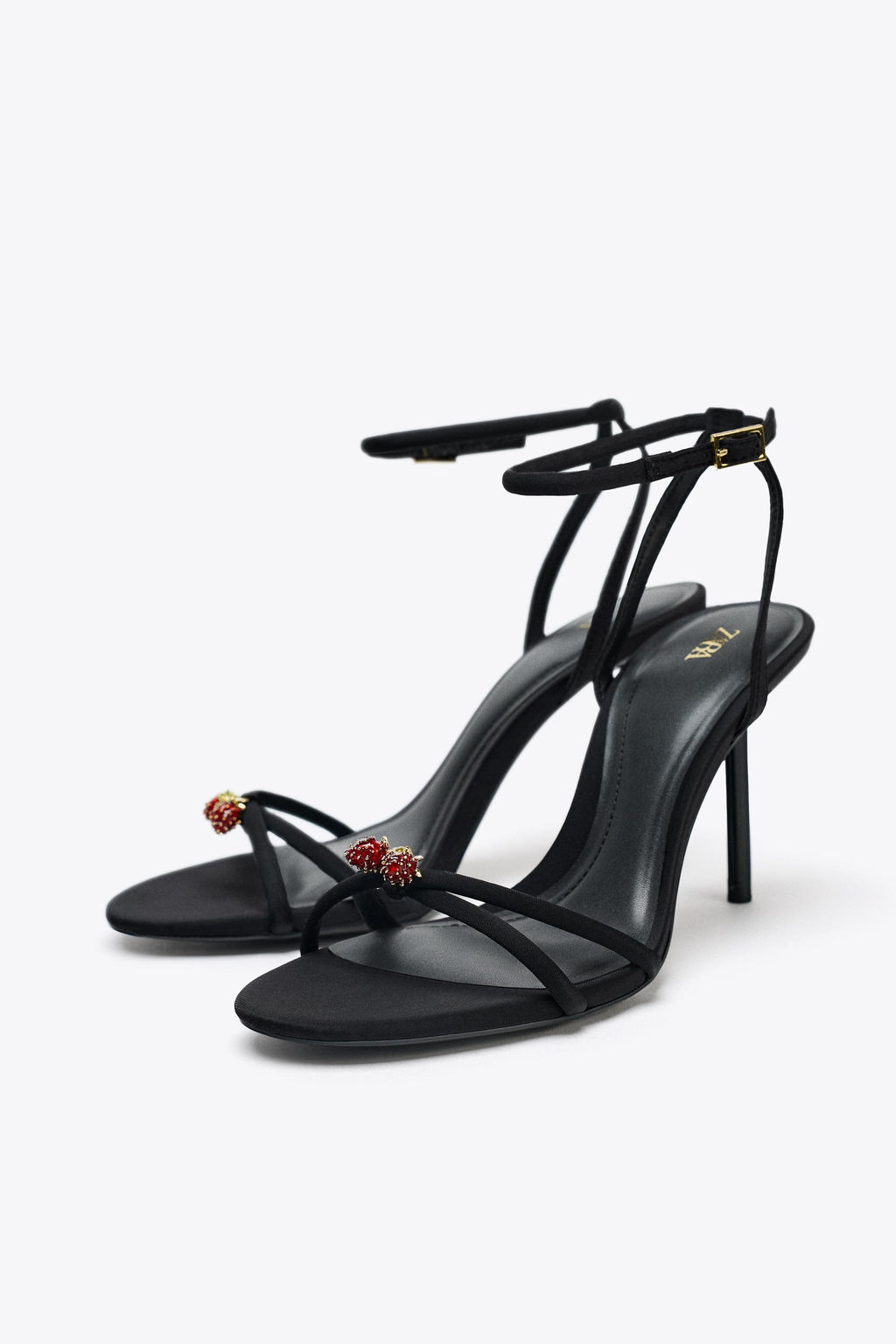 BEADED CROSSOVER STRAP SANDALS - Zara фото 13