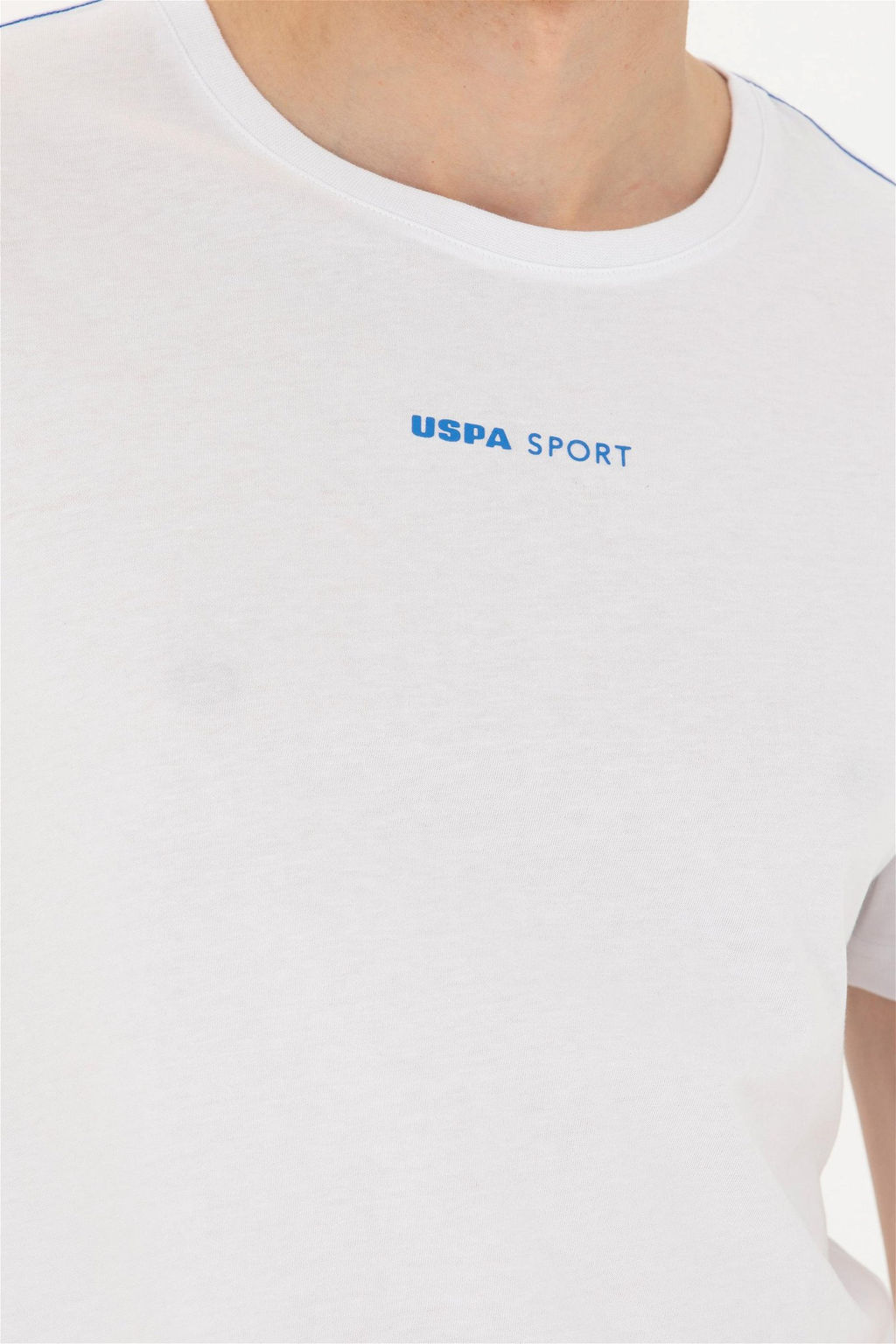 Мужская белая футболка с круглым вырезом - U.s. polo assn фото 7