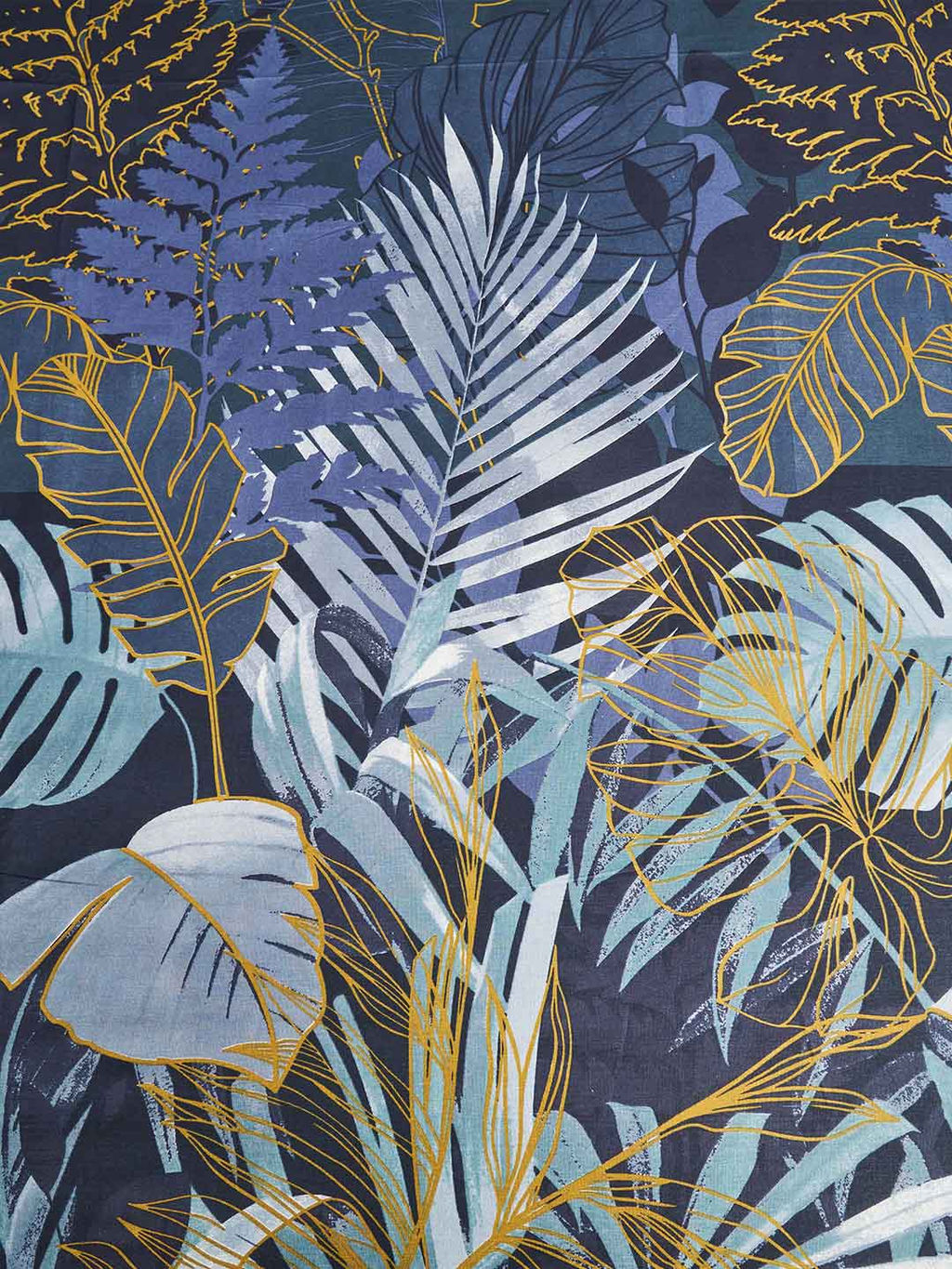 Простыня бязь на резинке - Ночные тропики 160х200х25