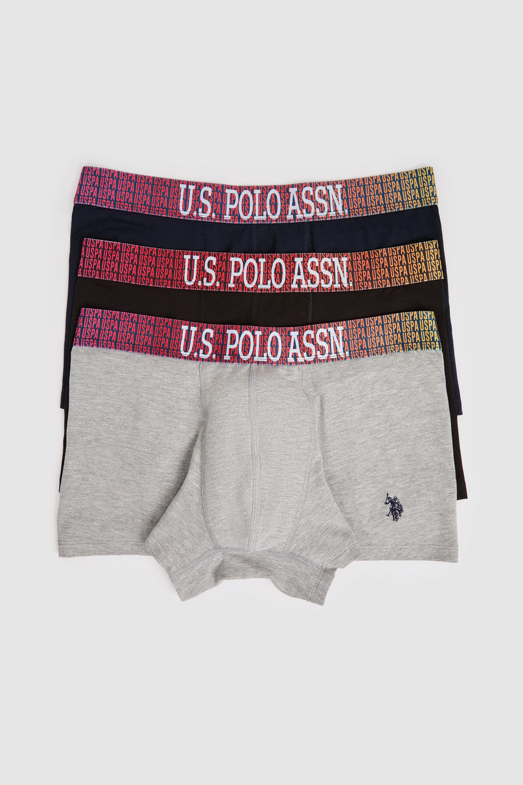 Erkek Siyah 3l_ Boxer Tak_m_ - U.s. polo assn фото 2