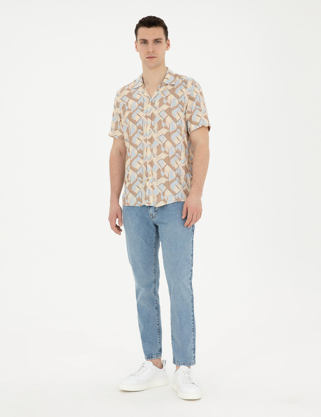 A__k Mavi Tapered Fit Jean Pantolon