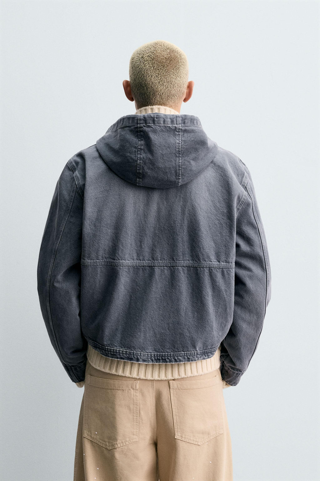 WASHED HOODED JACKET