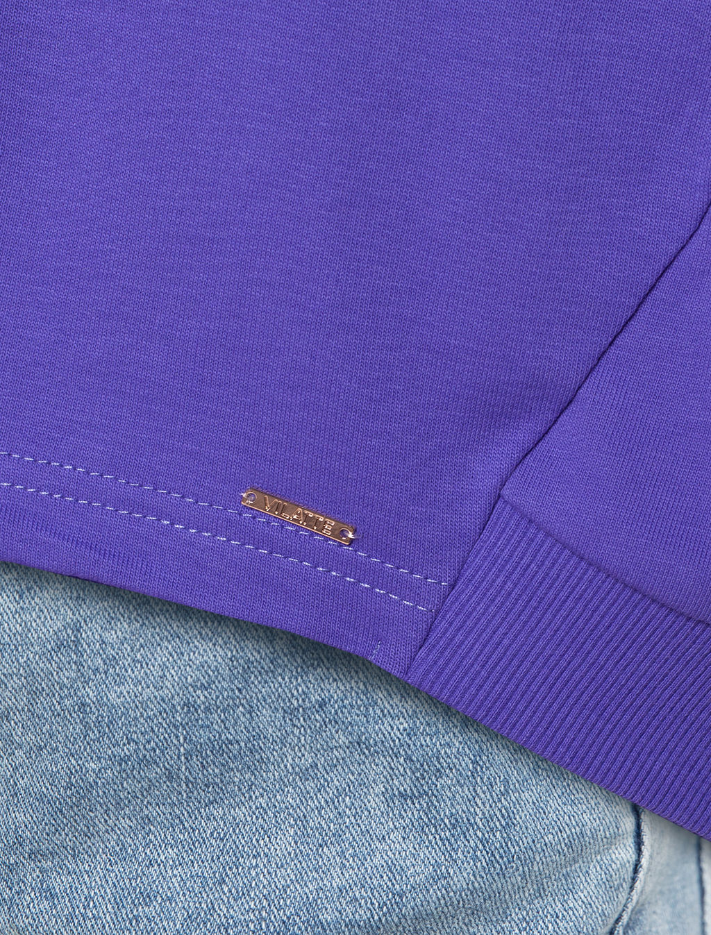 VILATTE / Свитшот из премиального футера с принтом для девочки  фото 3