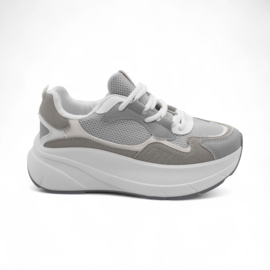 Кроссовки женские В886-4 бело серые - Sport фото 2