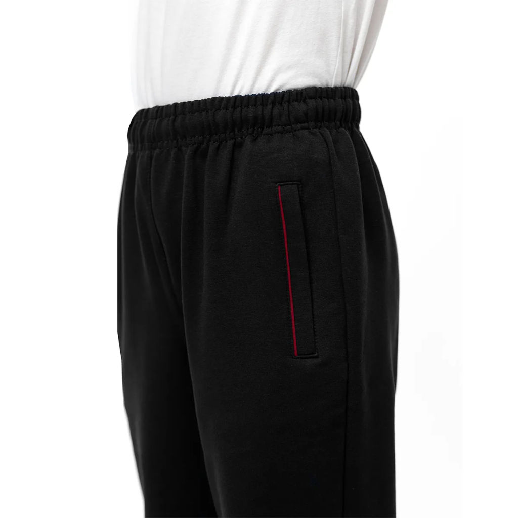 RODOS Спортивный костюм для мальчика М-187/1д Чёрный/Чёрный/Бордовый