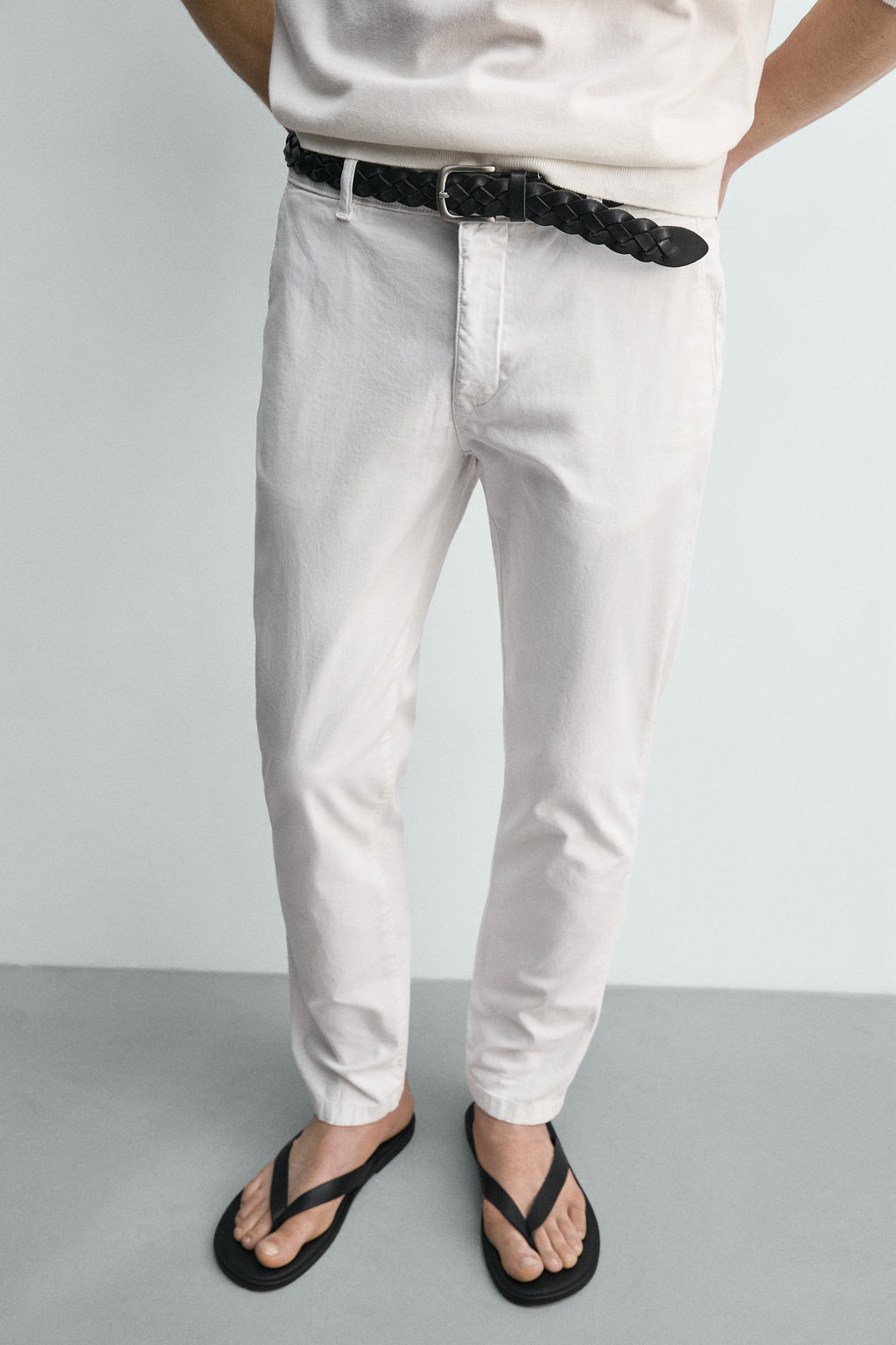 PANTAL?N CHINO SKINNY FIT / Blanco