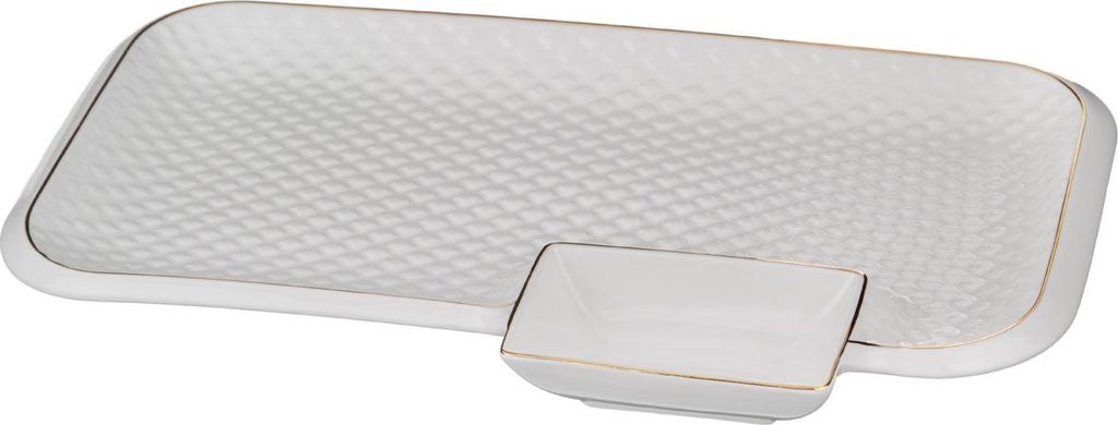 БЛЮДО ДЛЯ ШАШЛЫКА LEFARD ДИАМАНД ГОЛД 31*19,5*3 СМ