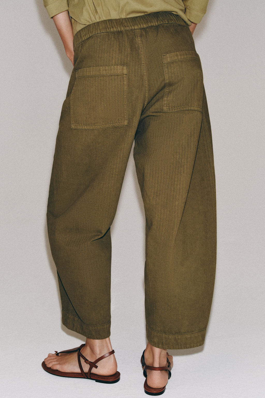 PANTAL?N BARREL ZW COLLECTION / Khaki