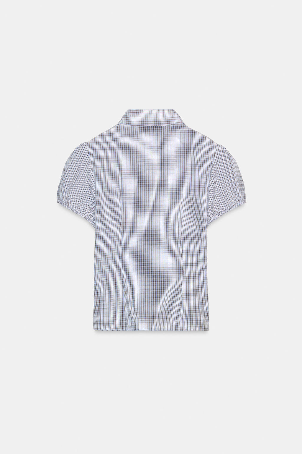 STRETCH POPLIN CHECK SHIRT - Zara фото 4