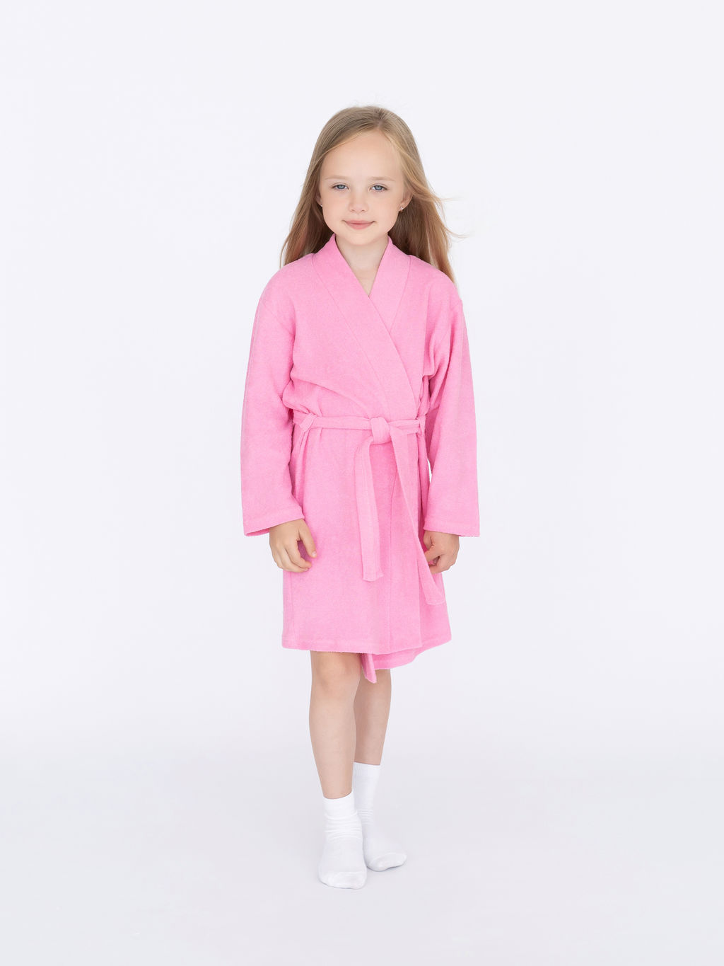 Халат детский розовый