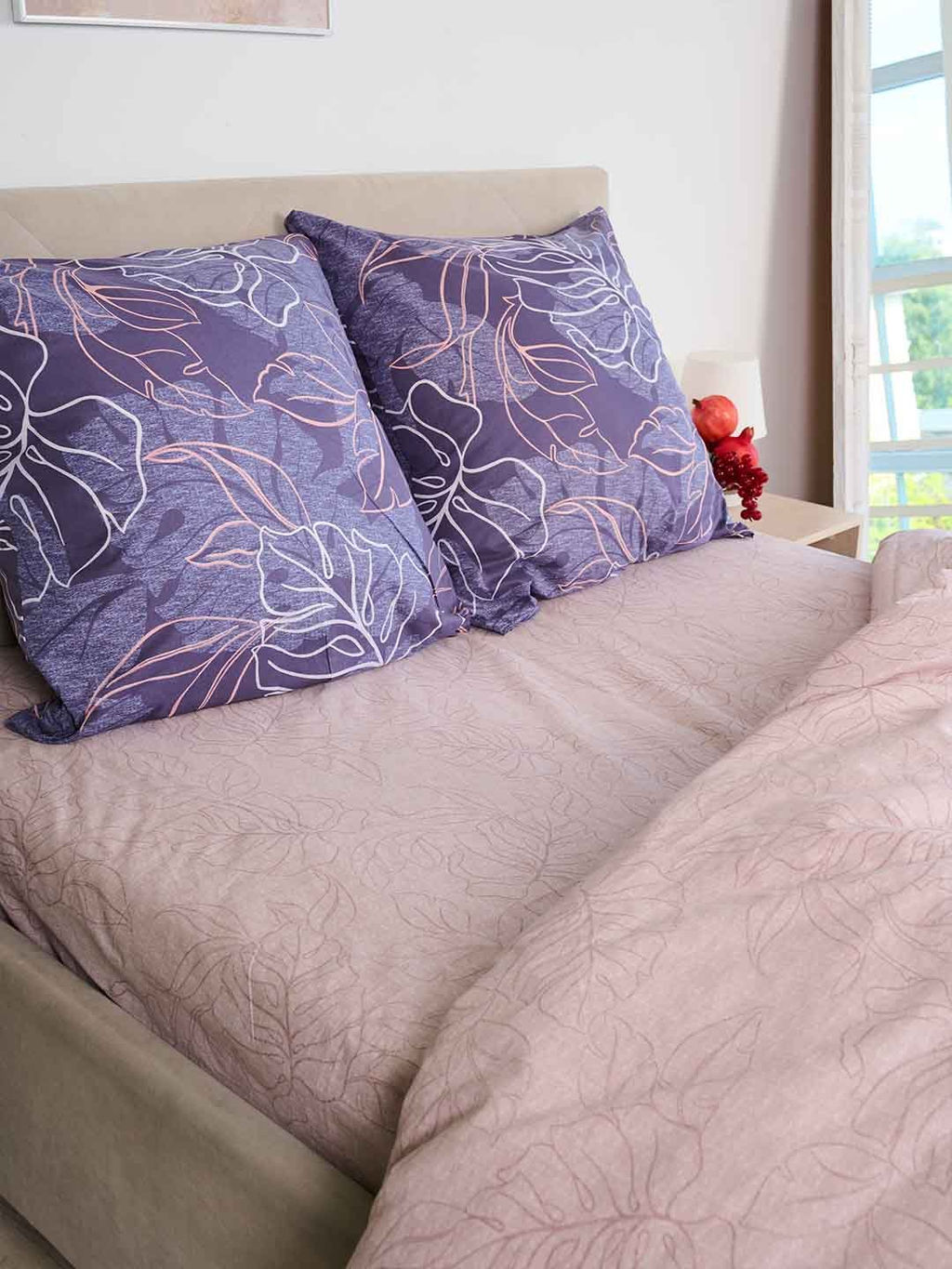 КПБ Перкаль Зима-лето с прост. на резинке - Мираж Евро с прост.на резинке 180*200*25 (нав.70х70)/Простыня, пододеяльник, наволочка 70х70 - 2 шт.