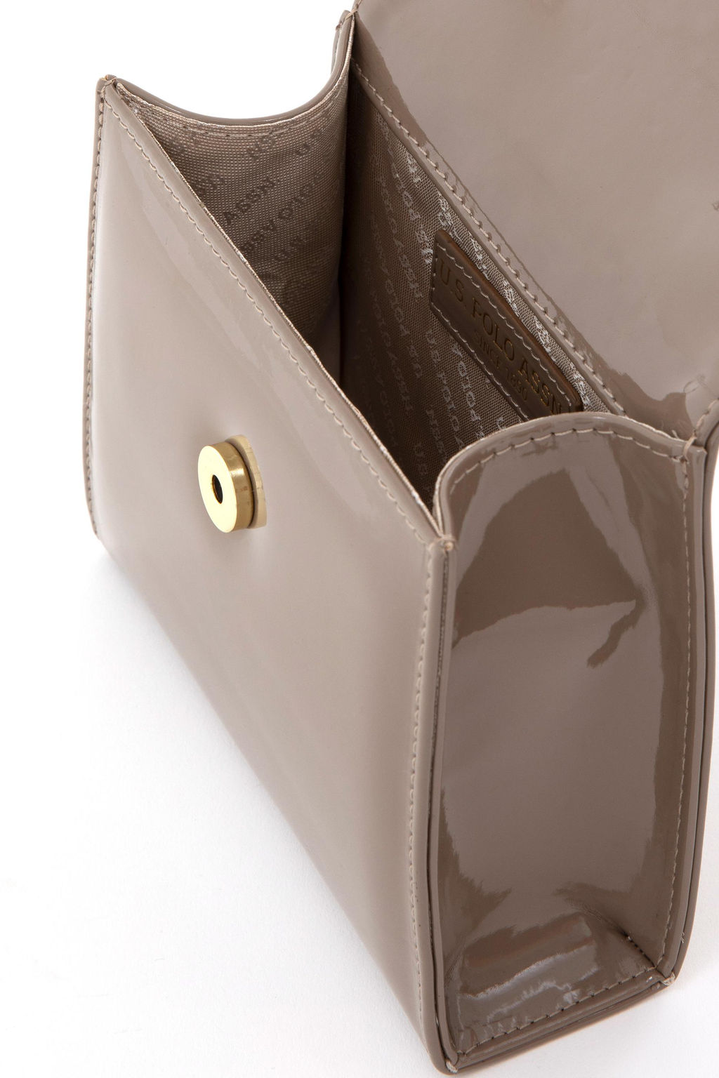 Женская сумка из лакированной кожи норки - U.s. polo assn фото 7