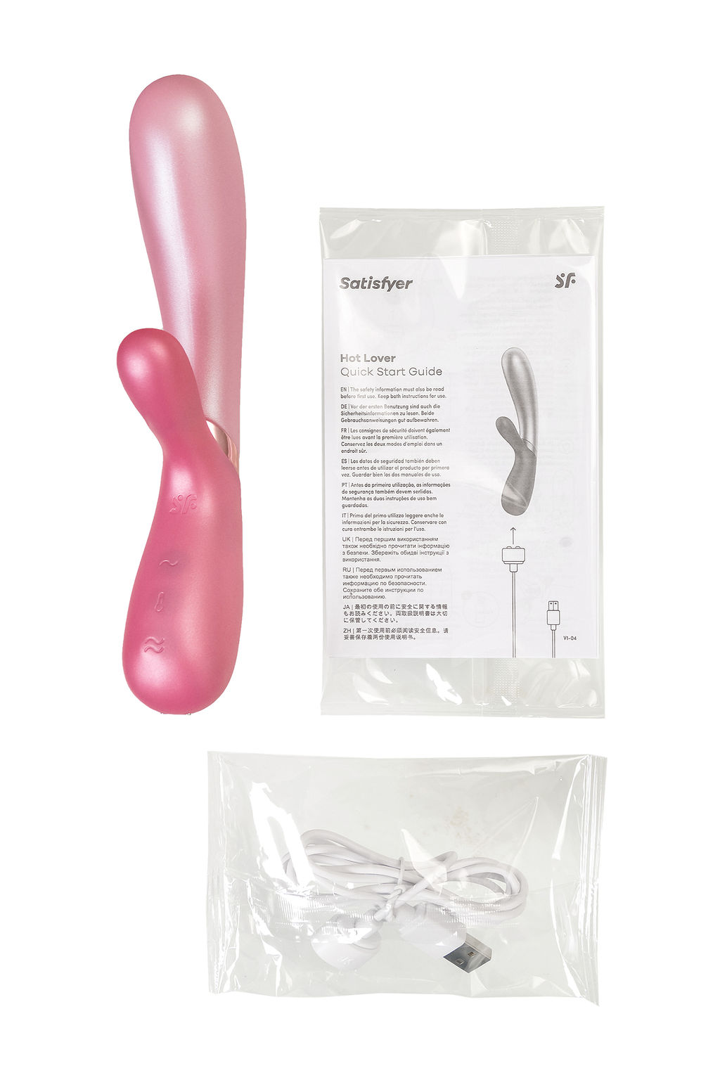 Вибратор Satisfyer Hot Lover с клиторальным стимулятором, розовый  фото 7